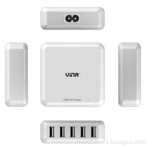 5-USB port wall charger